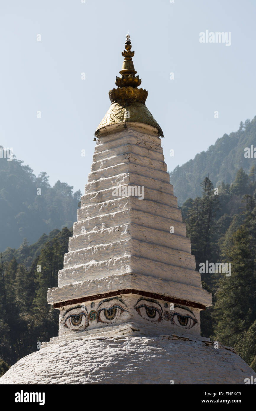 Chendebji Chorten (Stupa), Chenebji, Wangdue Phodrang, westliche Bhutan, Asien Stockfoto