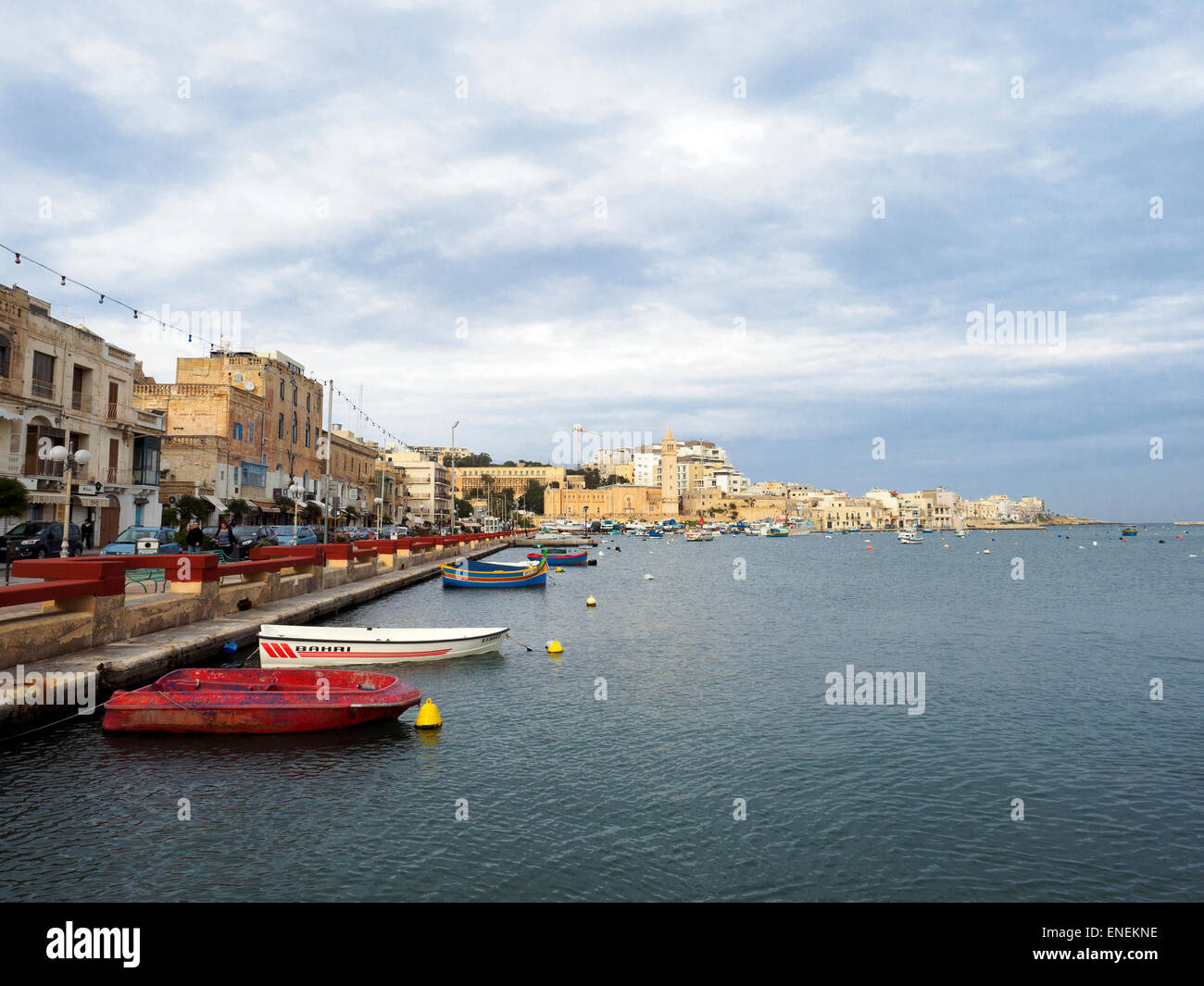 Hafen von Marsaskala - Malta Stockfoto