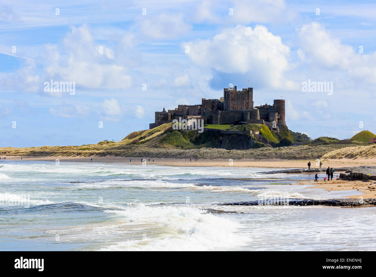 Bamburgh Castle in Northumberland, England, UK Stockfoto