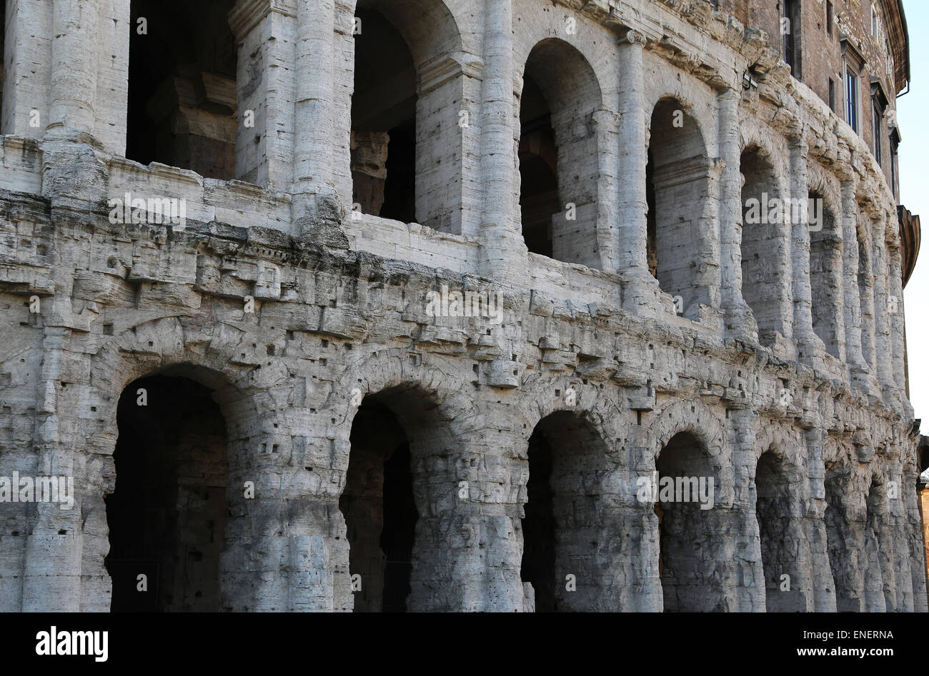 Italien. Rom. Theater des Marcellus. Römische Republik. 13 V. CHR.. Stockfoto