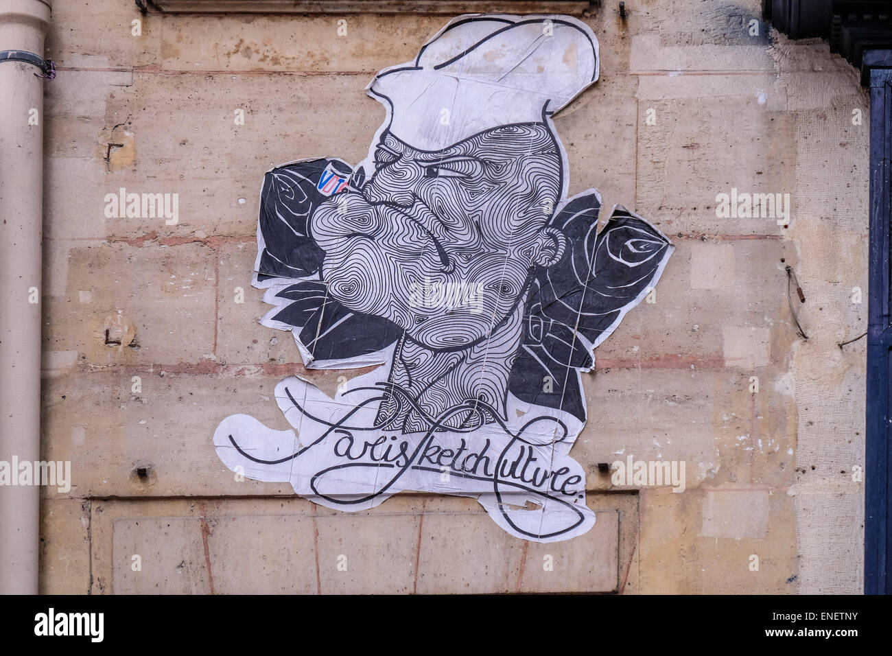 Frankreich Paris Street Art in Paris Stockfoto