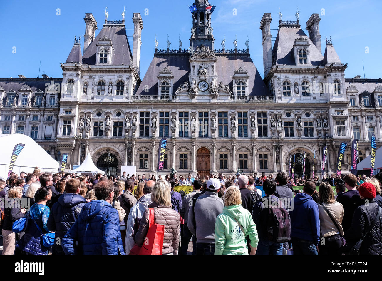 Frankreich Paris, Hotel de Ville Stockfoto