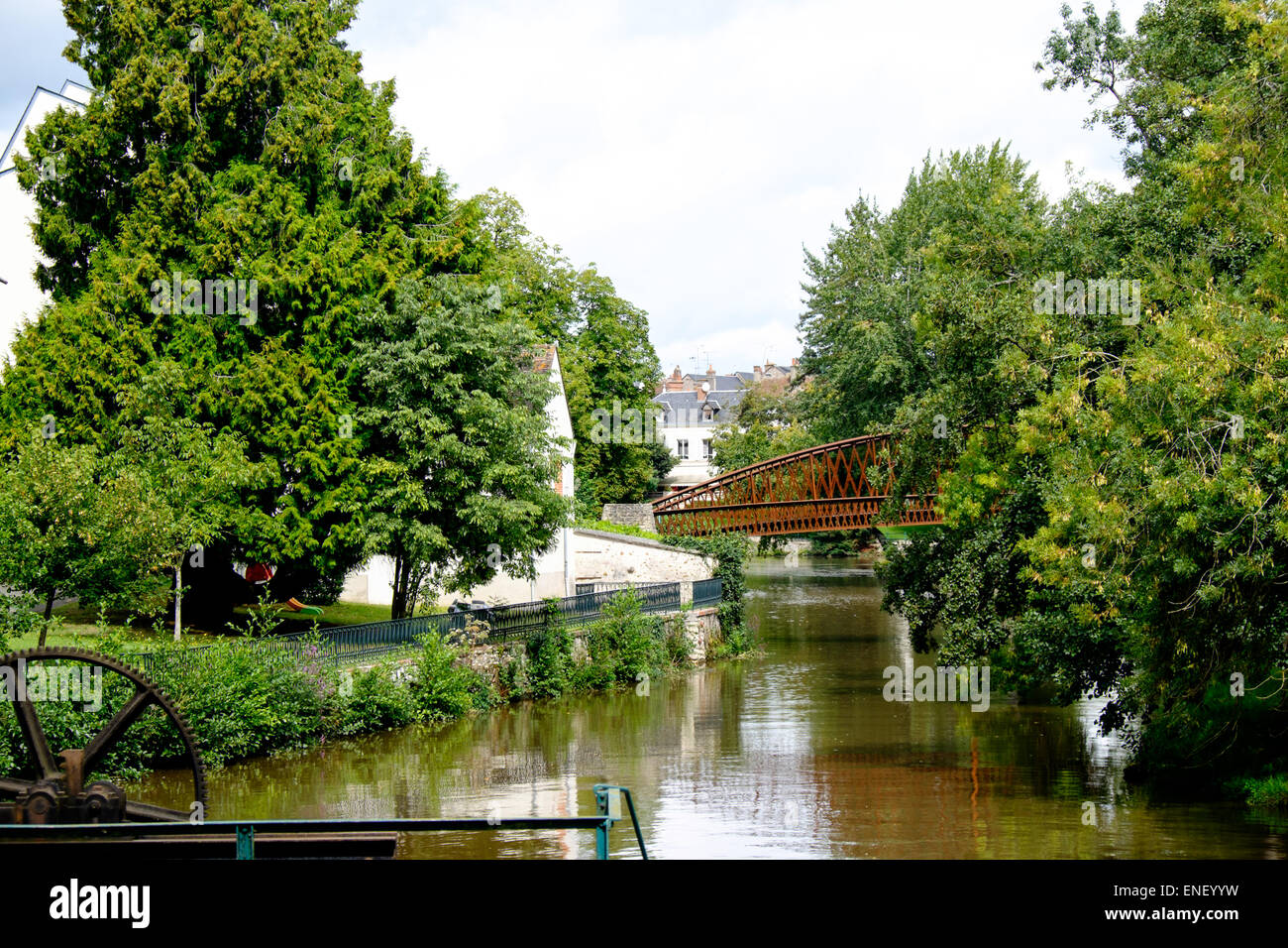 Zentrum der Gemeinde Romorantin-Lanthenay im Département Loir-et-Cher, Frankreich Stockfoto