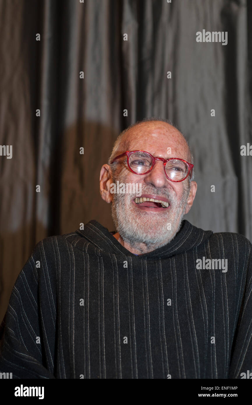 New York City, NY, USA, Portrait, Larry Kramer, AIDS-Aktivist, Autor, Vortrag im Kino Präsentation über Act Up History Film, ACT UP Aktivist Stockfoto