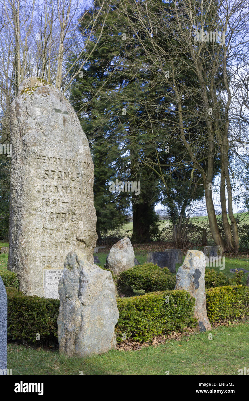 Dr. Livingstone, nehme ich an!  Die letzte Ruhestätte von Sir Henry Morton Stanley. Stockfoto