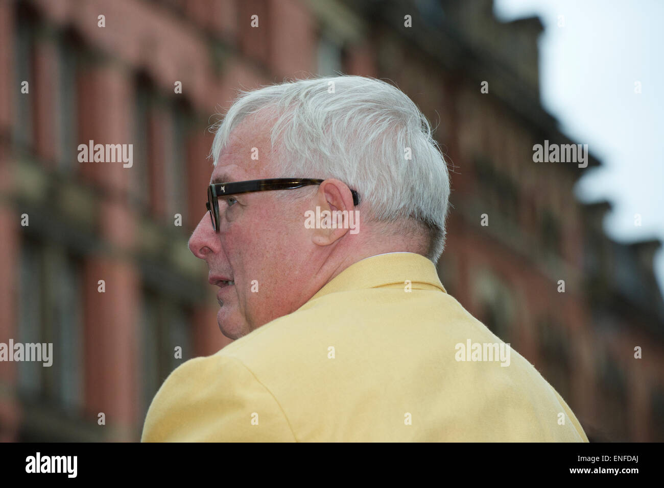 Manchester-Pride-Parade: Christopher Biggins. Stockfoto