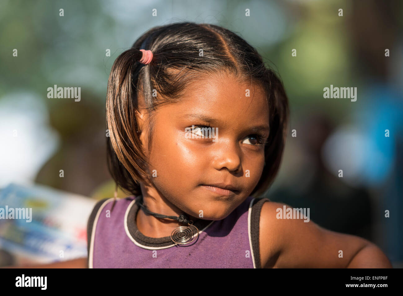 Mädchen, Cochin, Kochi, Kerala, Indien Stockfoto