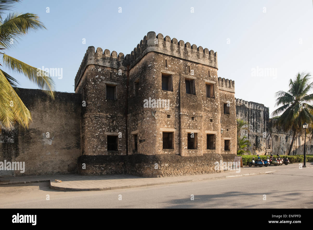 Alte Festung, Stonetown, Zanzibar, Unguja, Tansania Stockfoto