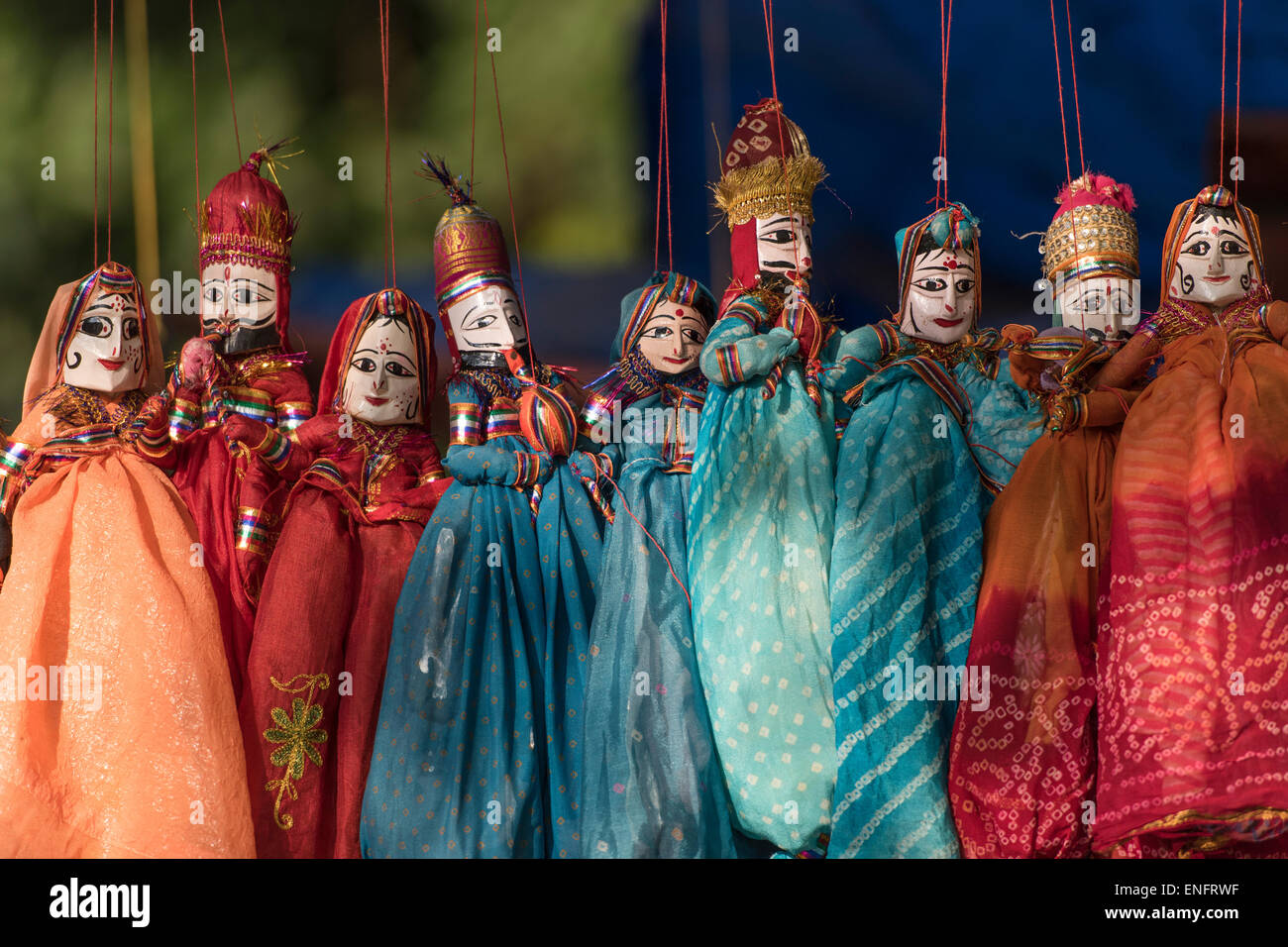 Puppen, Kochi, Cochin, Kerala, Indien Stockfoto