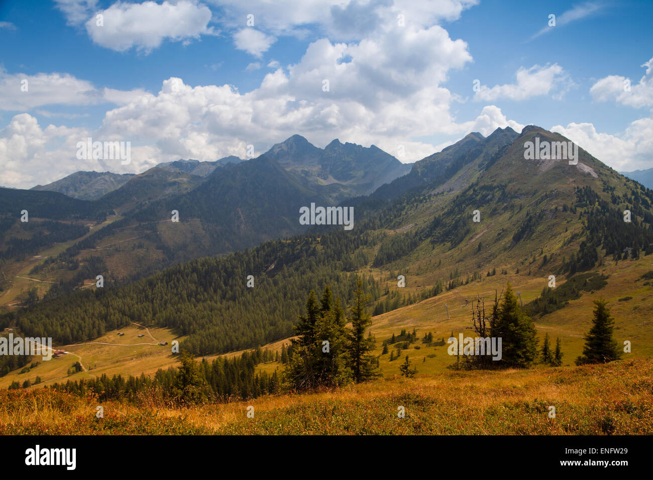 Atemberaubende Landschaft in Schladming, Österreich Stockfoto