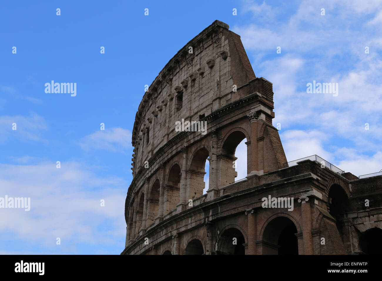Italien. Rom. Das Kolosseum (Kolosseum) oder Flavian Amphitheater. Stockfoto