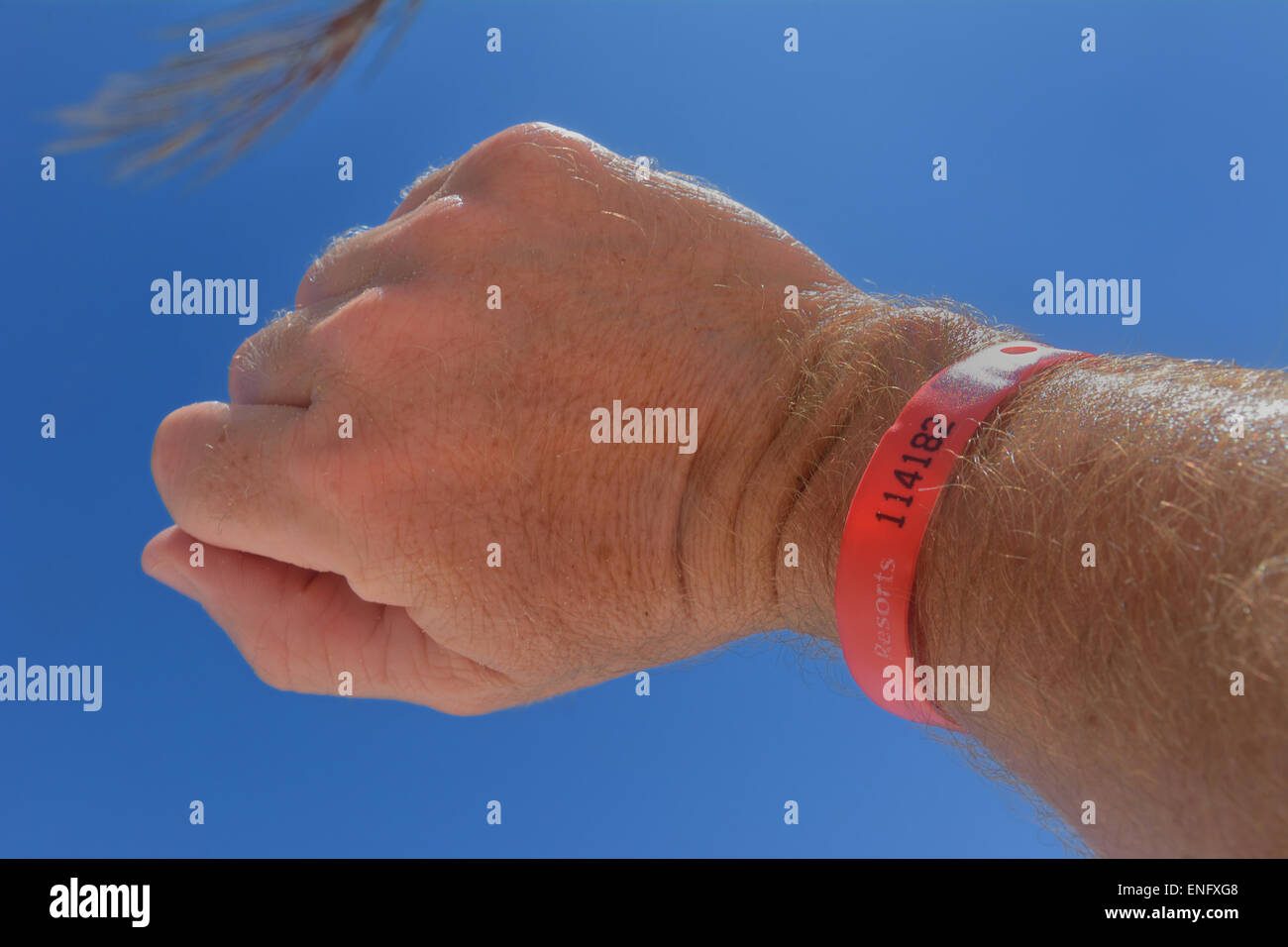 All inclusive-Armband Stockfoto