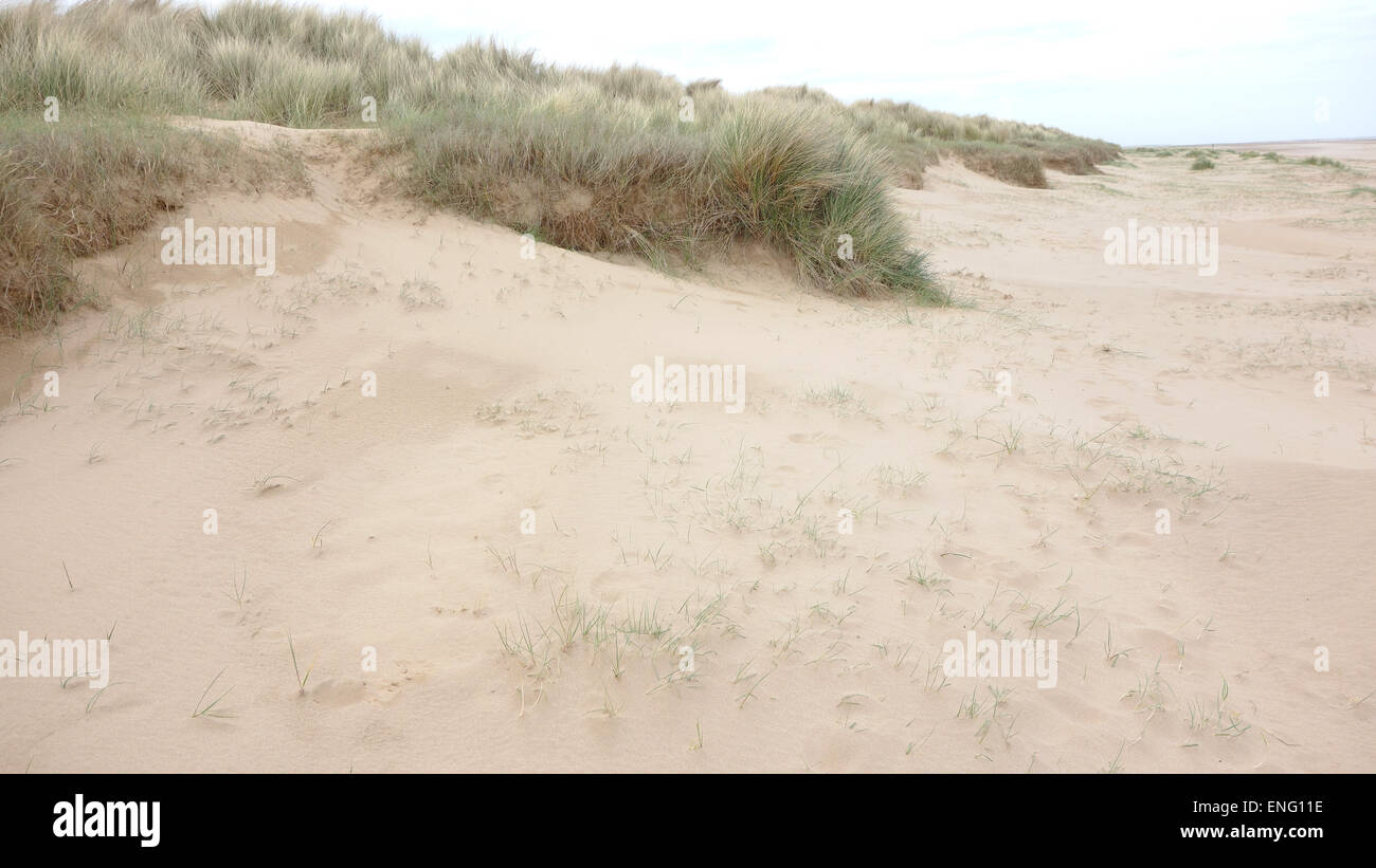 Am frühen Abend am Strand, Lincolnshire, England, UK Stockfoto