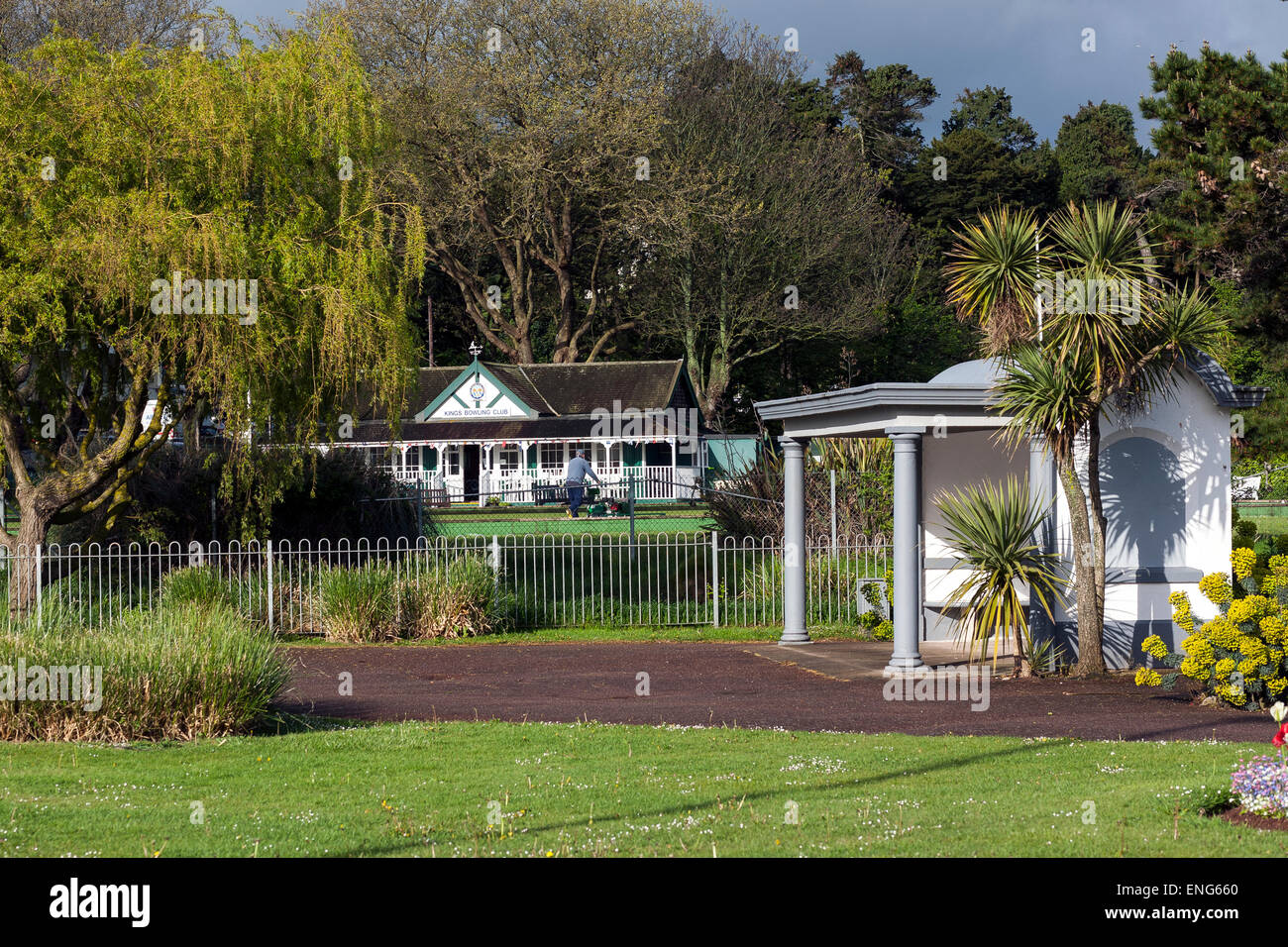 Rasen Schalen, bowling, Krone grün, bowling, Stockfoto