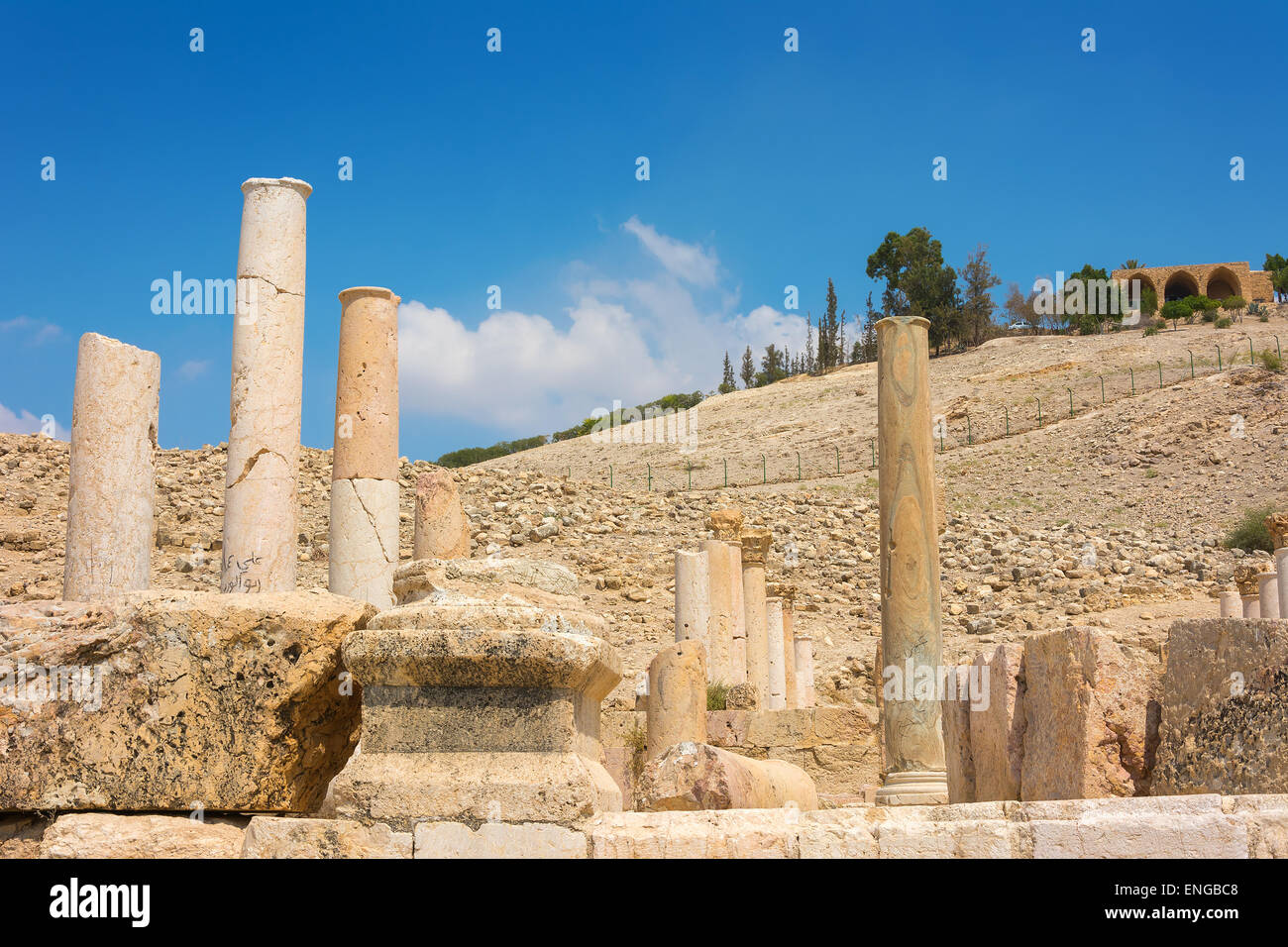 Ruinen von Pella Jordanien Stockfoto