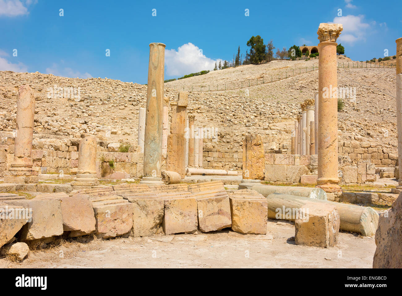 Ruinen von Pella Jordanien Stockfoto