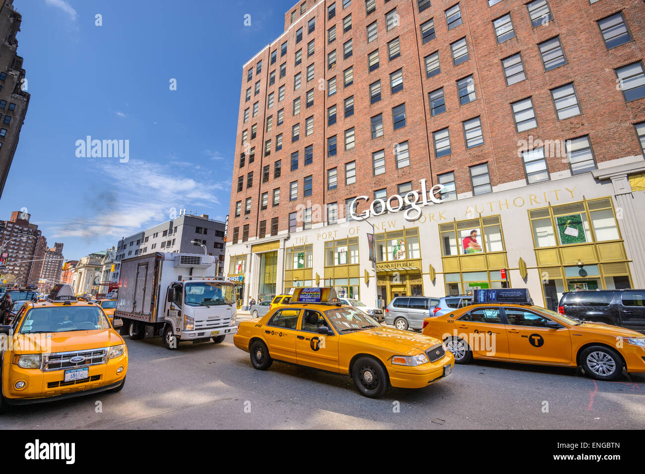 New York, New York, USA die Manhattan-Google-Büros. Stockfoto