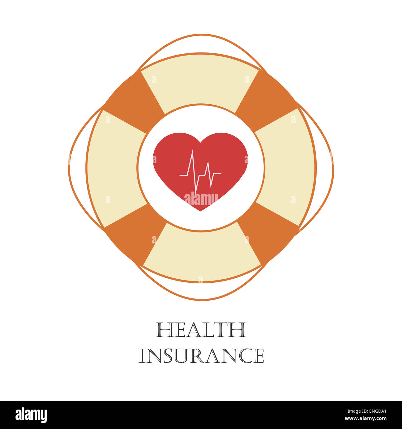 Krankenversicherung-Zeichen Stockfoto