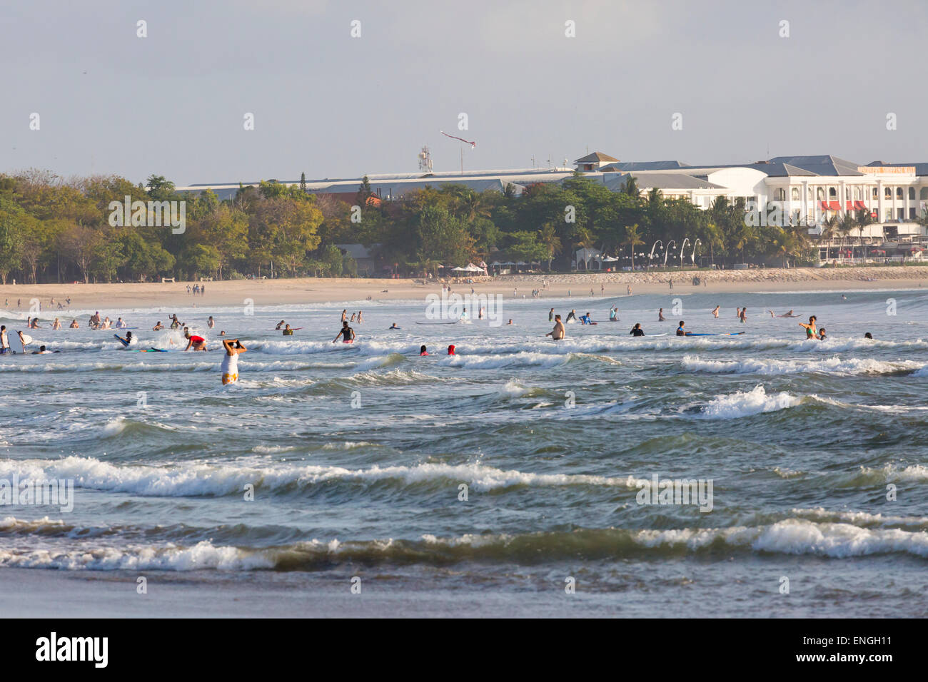 Blick über Kuta Beach, Bali, Indonesien Stockfoto