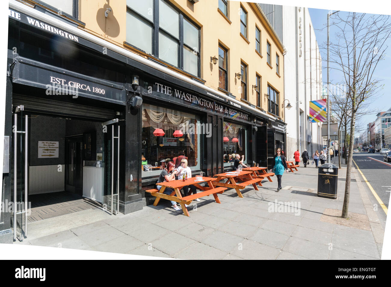 Der Washington-Bar, Howard Street, Belfast Stockfoto