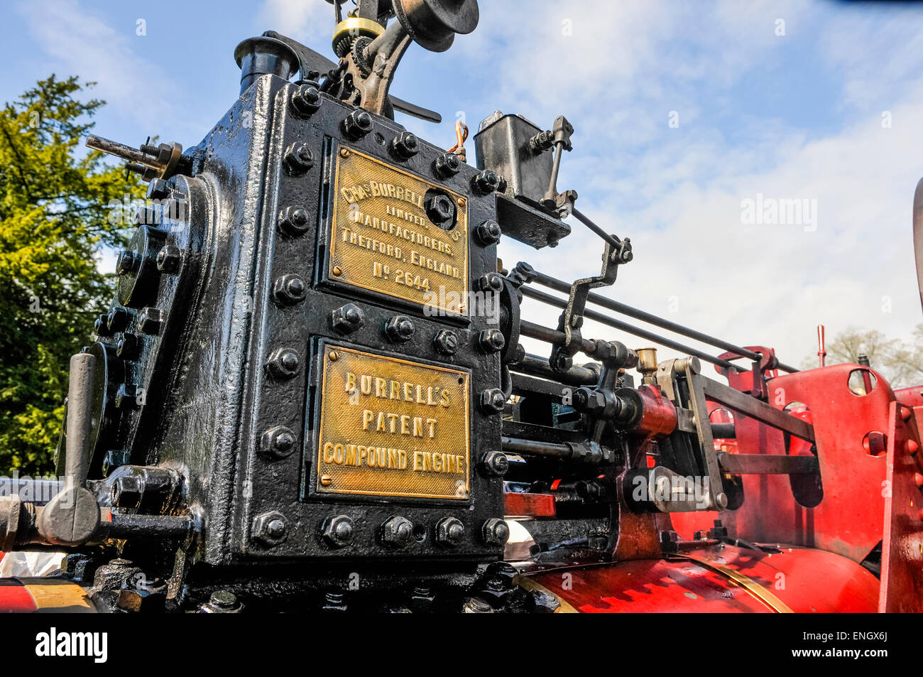 Zugmaschine bei einem Steam fair Stockfoto