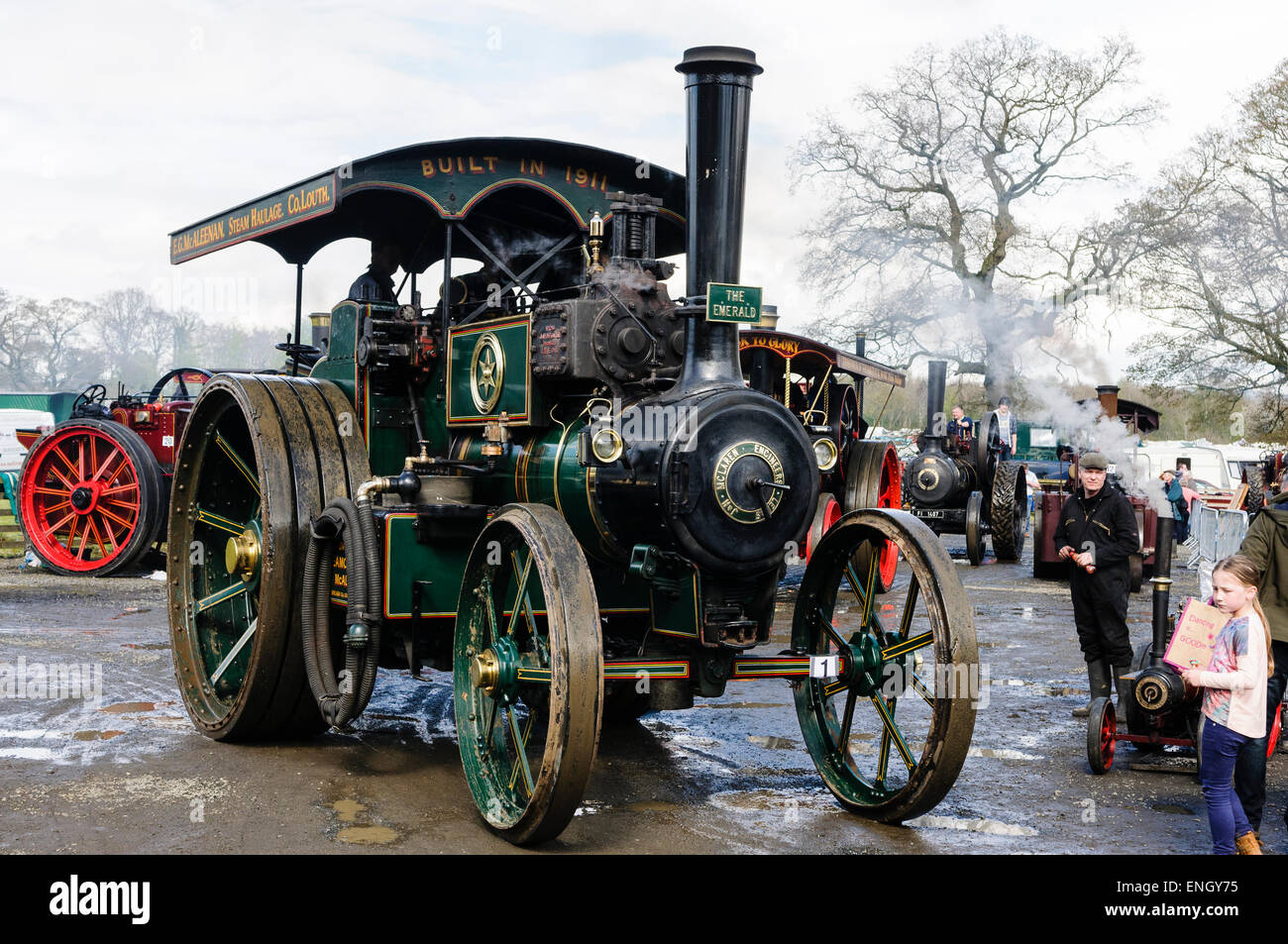 Zugmaschine bei einem Steam fair Stockfoto