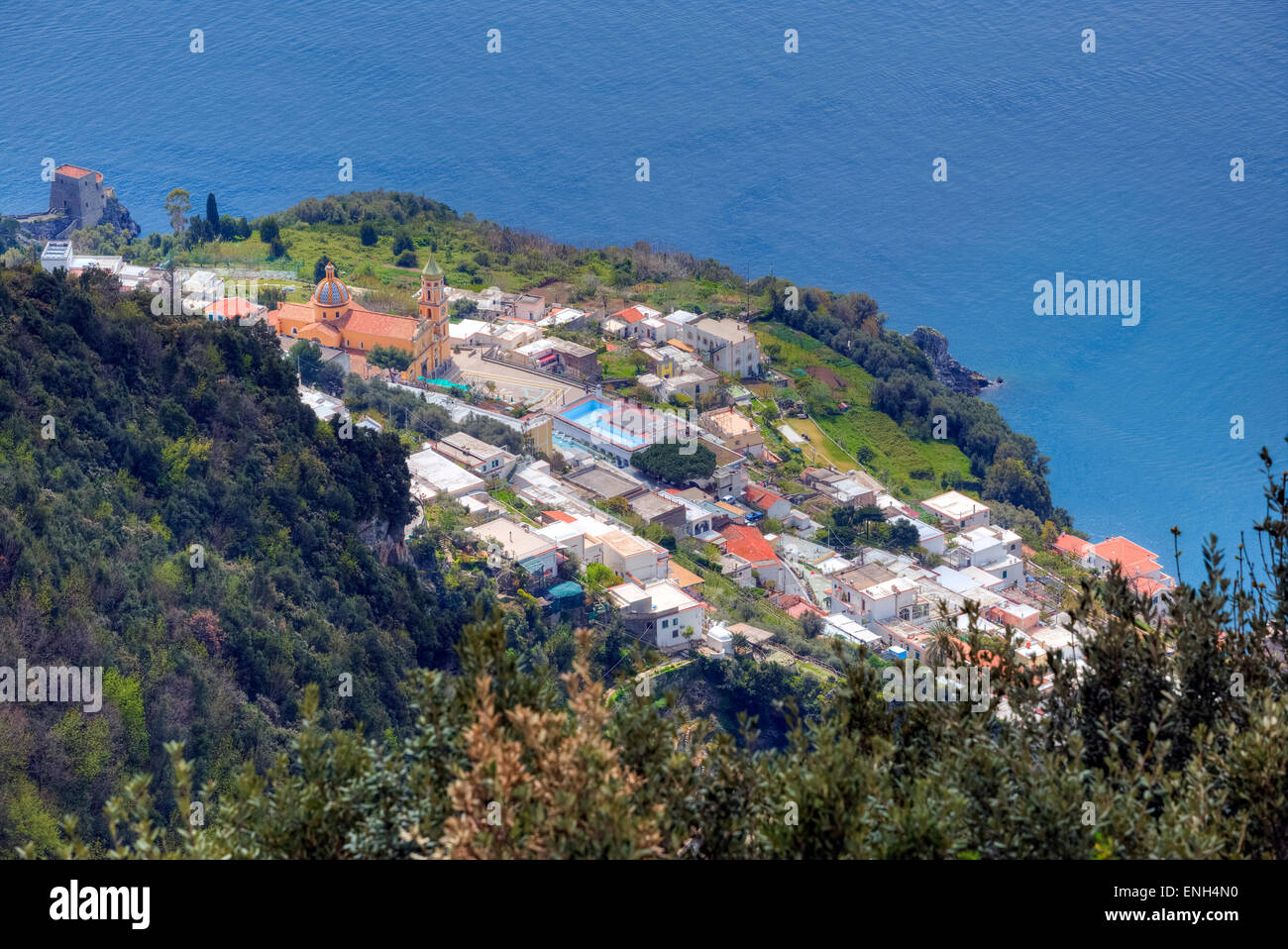 Sentiero Degli Dei, Amalfiküste, Kampanien, Italien Stockfoto