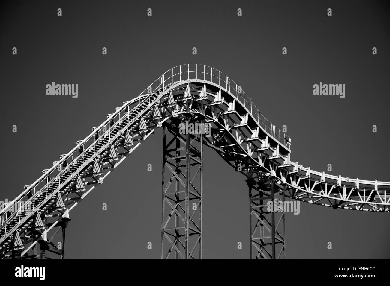 Durchnässt Wasser-Achterbahn Stockfoto