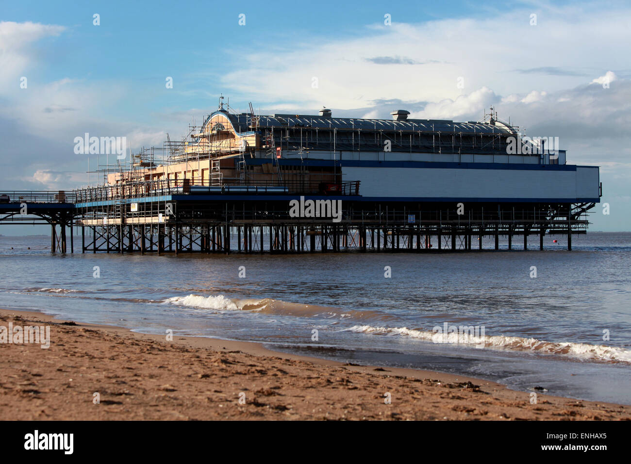 Cleethorpes Pier in Cleethorpes Strand in der Nähe von Grimsby ein renoviert Stockfoto