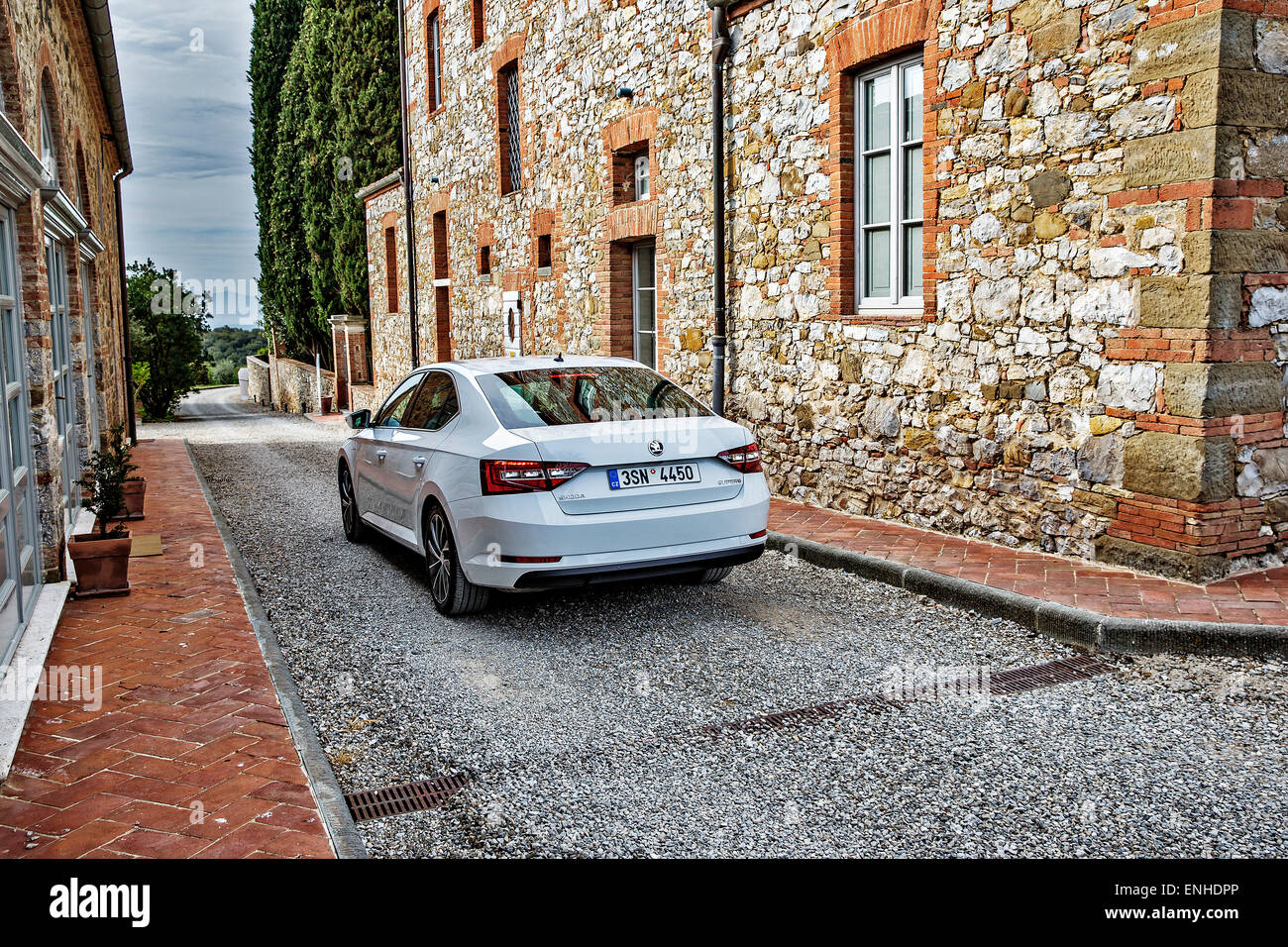 Skoda Superb III, 2,0 TSI / 162 kW Stockfoto