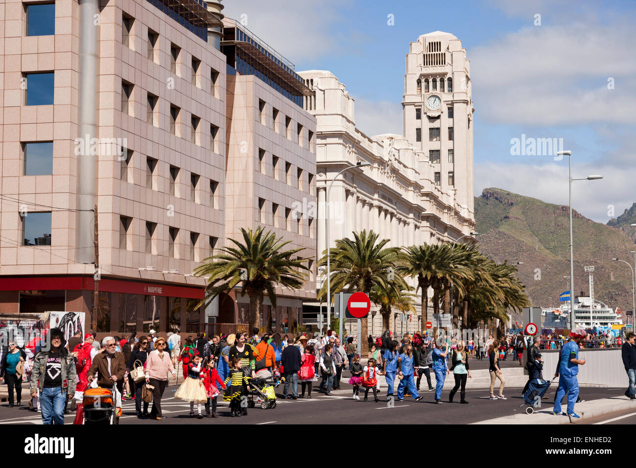 Palacio Insular de Tenerife, Santa Cruz De Tenerife, Teneriffa, Kanarische Inseln, Spanien, Europa Stockfoto