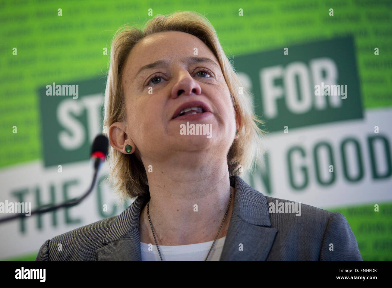 Grüne Partei General Wahlprogramm Start 2015 in London Stockfoto