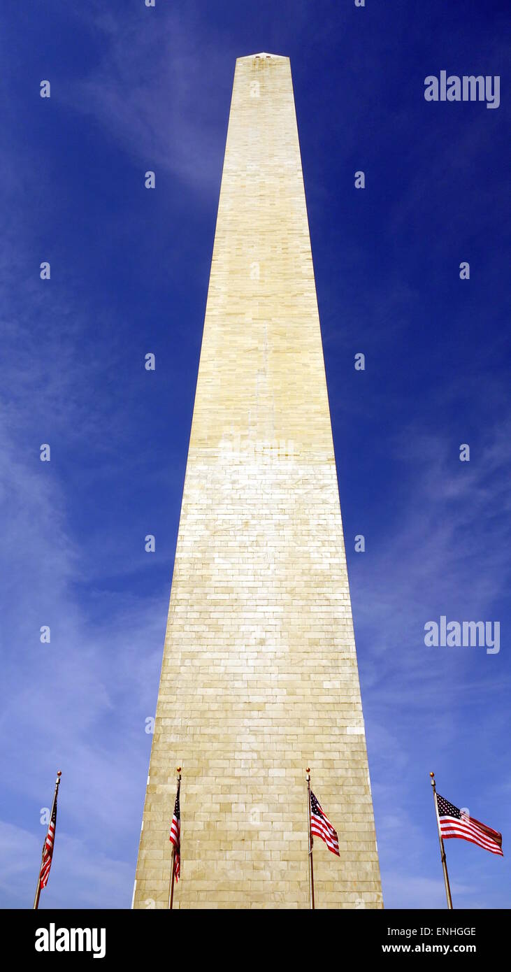 Obelisk der Washington Memorial in Washington, D.C. Stockfoto