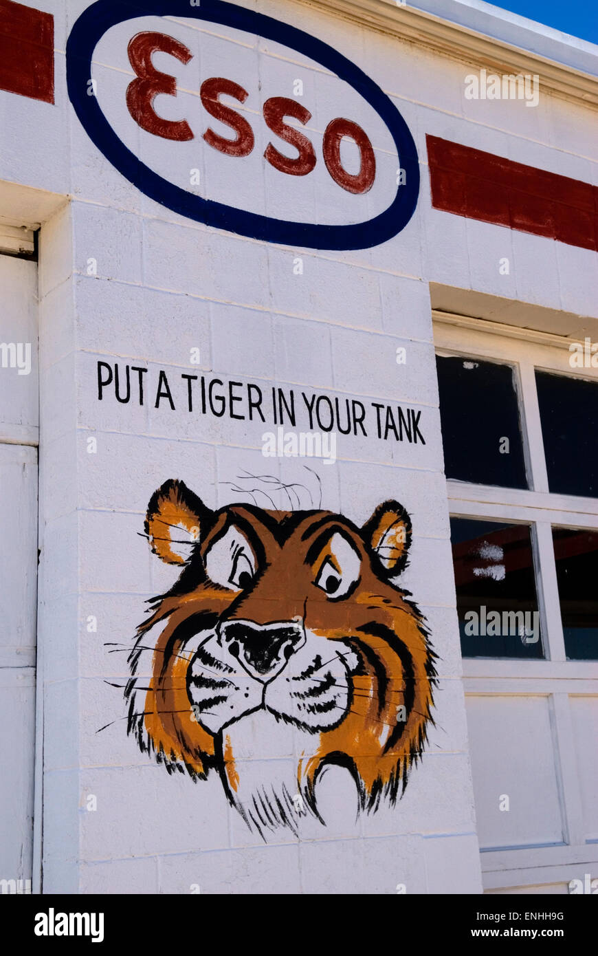 Esso Tankstelle Tucumcari New Mexico USA Stockfoto
