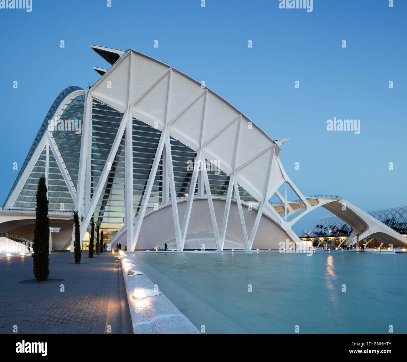Die Stadt der Künste und Wissenschaften, Wissenschaftsmuseum Prinz Philip, Valencia, Spanien Stockfoto