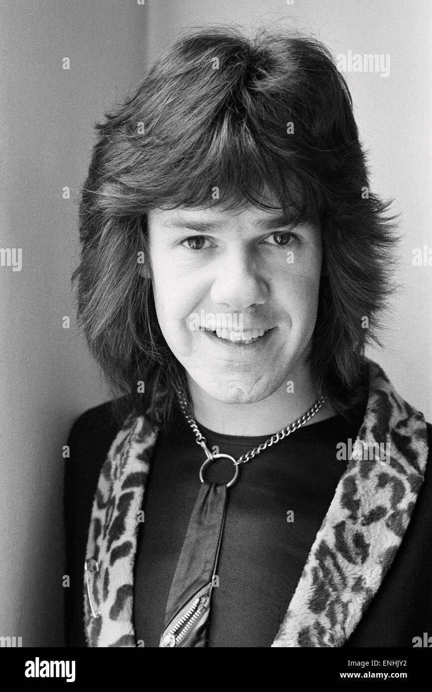 Britischer Blues-Gitarrist und Sänger Gary Moore von Thin Lizzy. 27. März 1979. Stockfoto