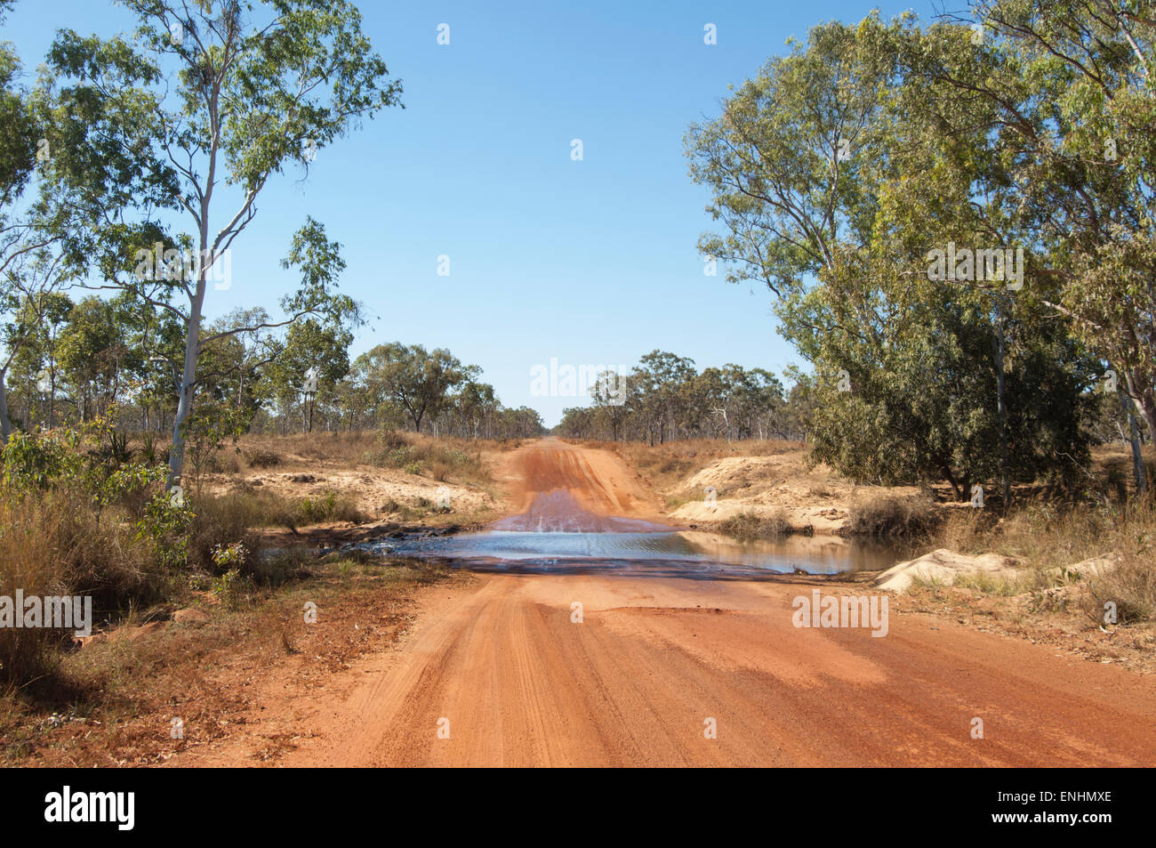 River crossing auf der Gibb River Road, Kimberley, Outback, Western Australia, Australien Stockfoto