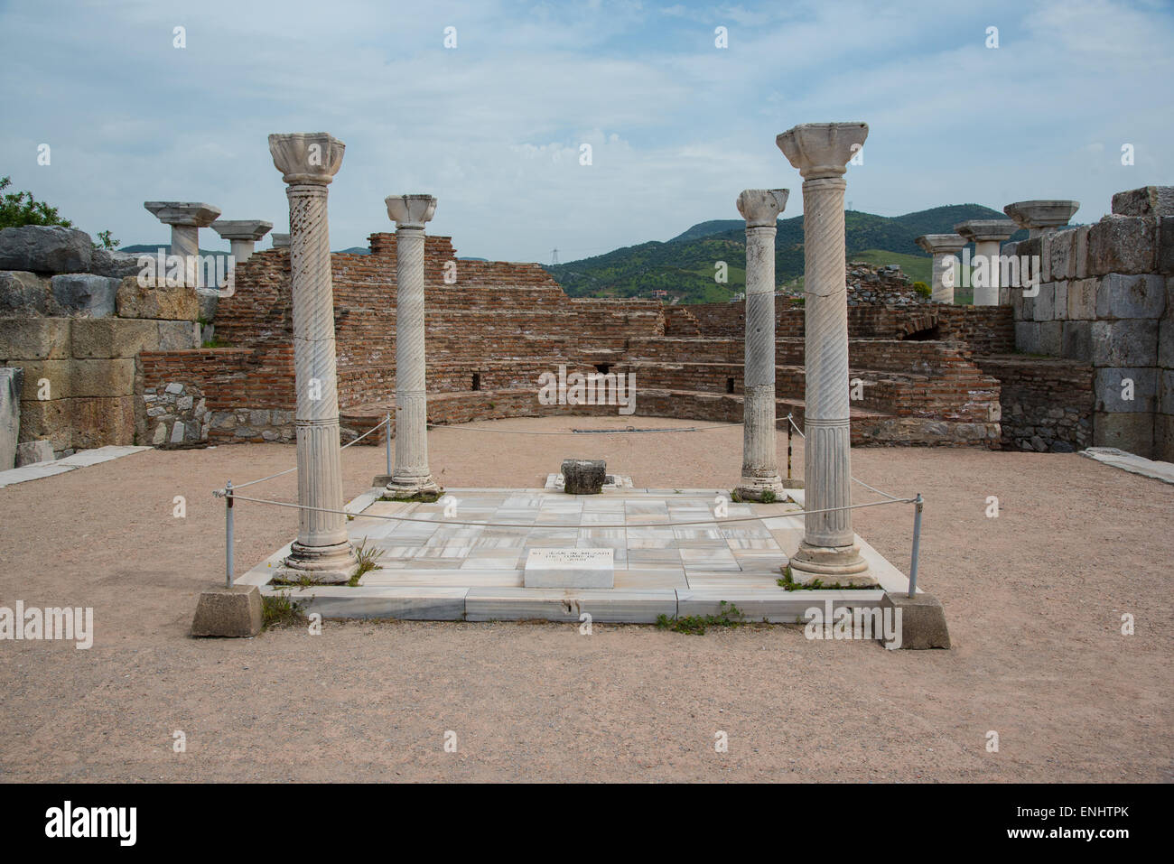 Das Grab des Heiligen Johannes in Ephesus, Türkei Stockfotografie - Alamy