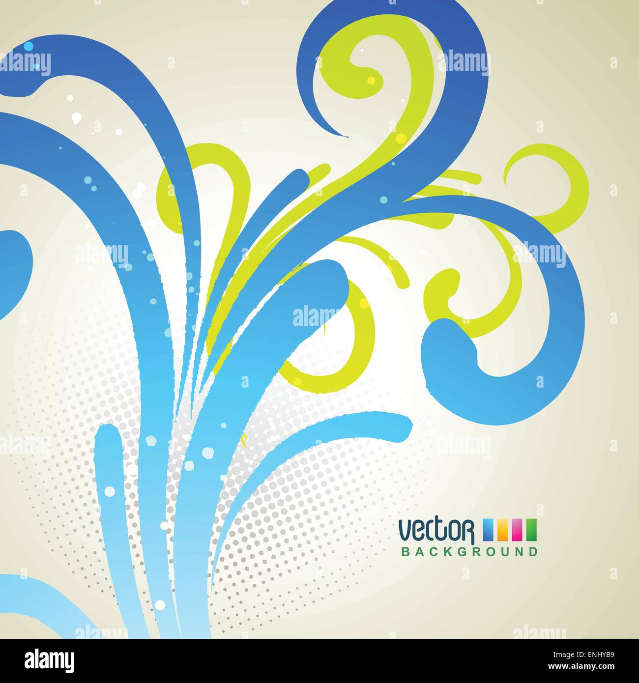 Vektor-floraler Hintergrund-Design-Kunst Stock Vektor