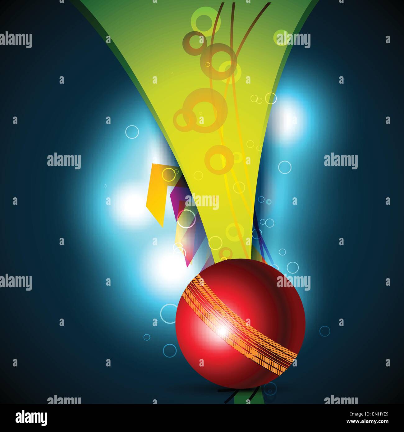 Vektor-Kricket Kugel schönen Hintergrund Stock Vektor