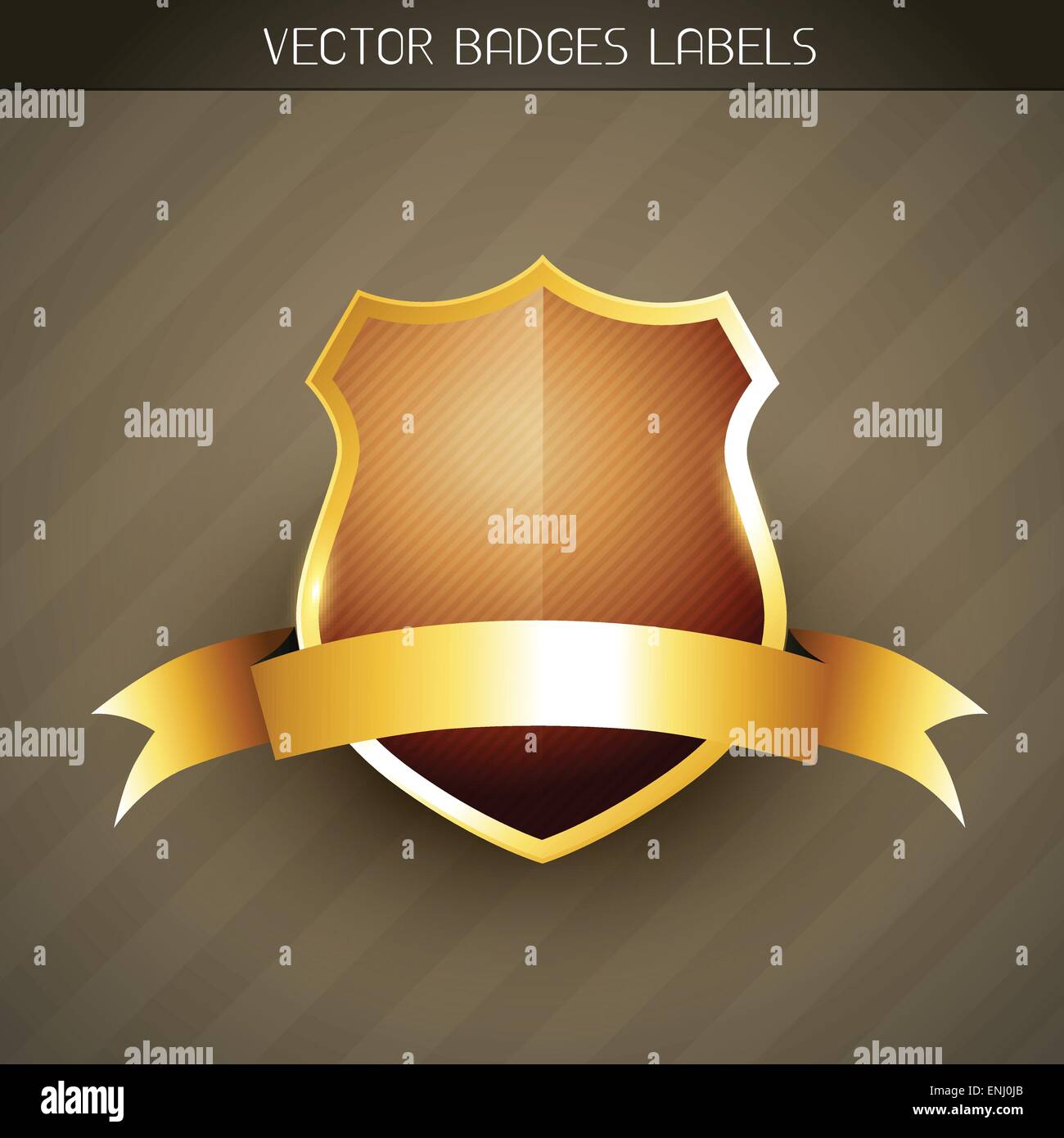 elegante goldene Formatvorlagenbeschriftung Vektor Stock Vektor