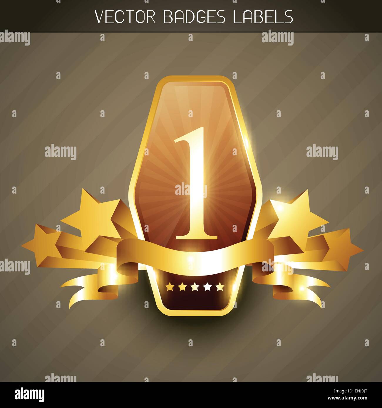 besten Top-Qualität-golden Label Vektor Stock Vektor