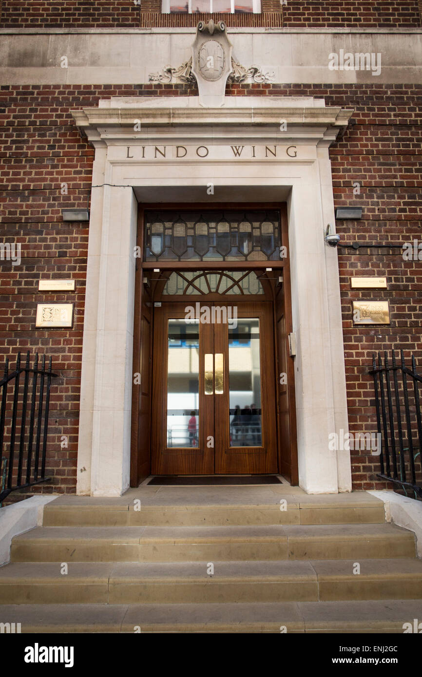 Einen Überblick über die Lindo Flügel von Str. Marys Krankenhaus in London, wo die letzten beiden königlichen Babys geboren worden zu sein. Stockfoto