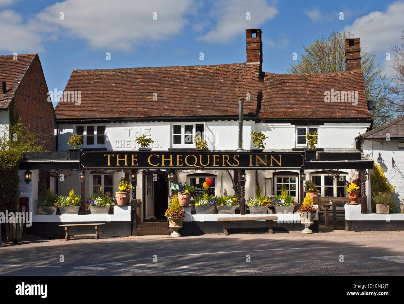 Das Chequers Inn, Brunnen, Hampshire, England Stockfoto