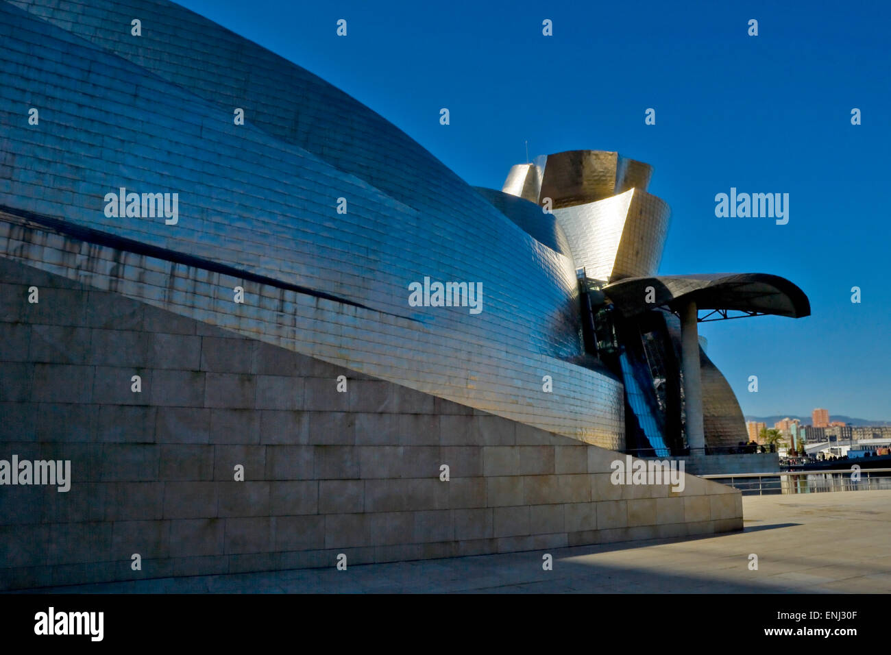 Guggenheim Museum Bilbao, modern, Architektur, Kunstgalerie, Kunst, Kultur und Unterhaltung, Arkistar, Kunst, Kultur, berühmter Ort, Gebäude, Reisen Stockfoto