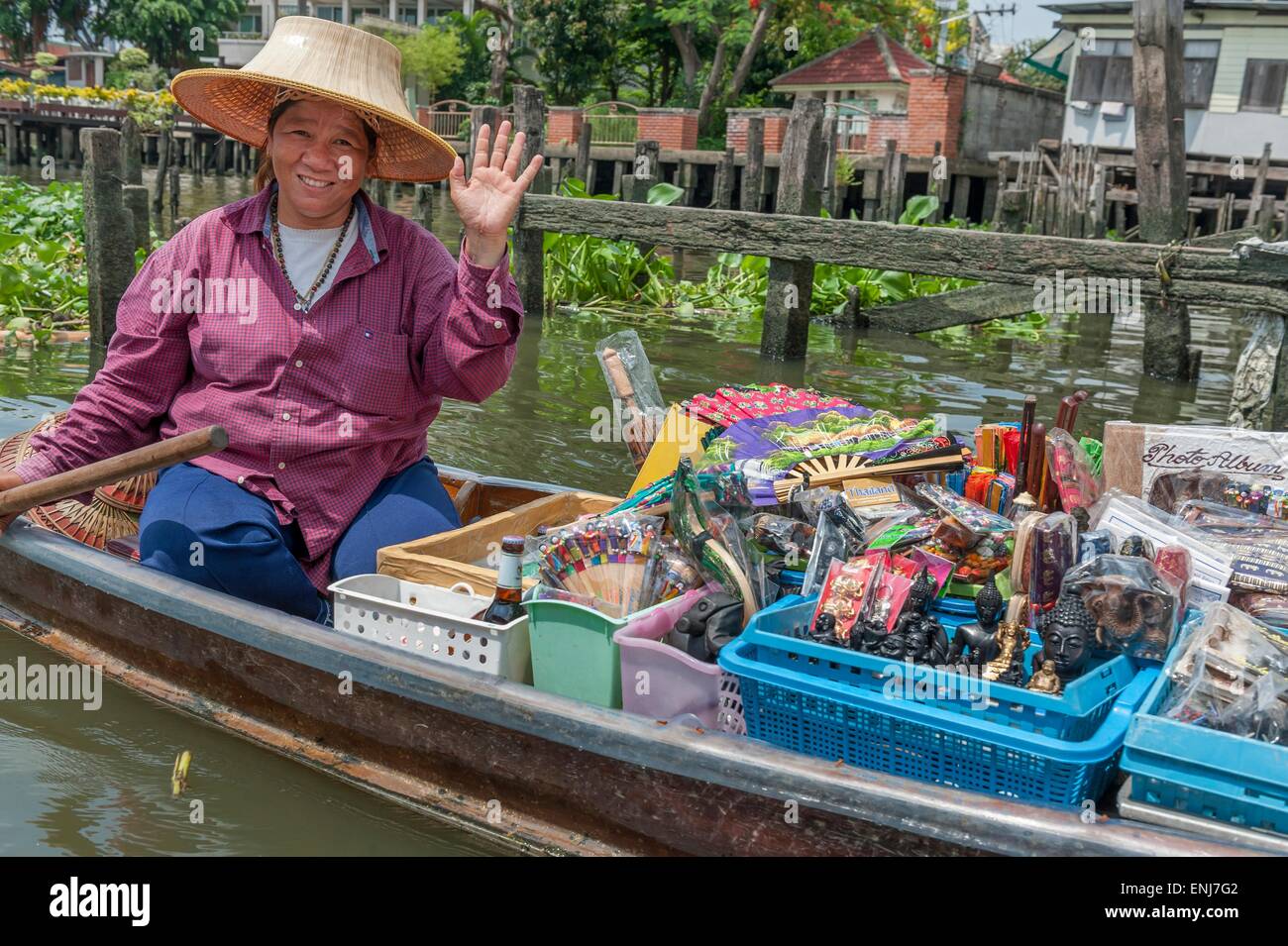 Boot-Hersteller. Bangkok. Thailand Stockfoto