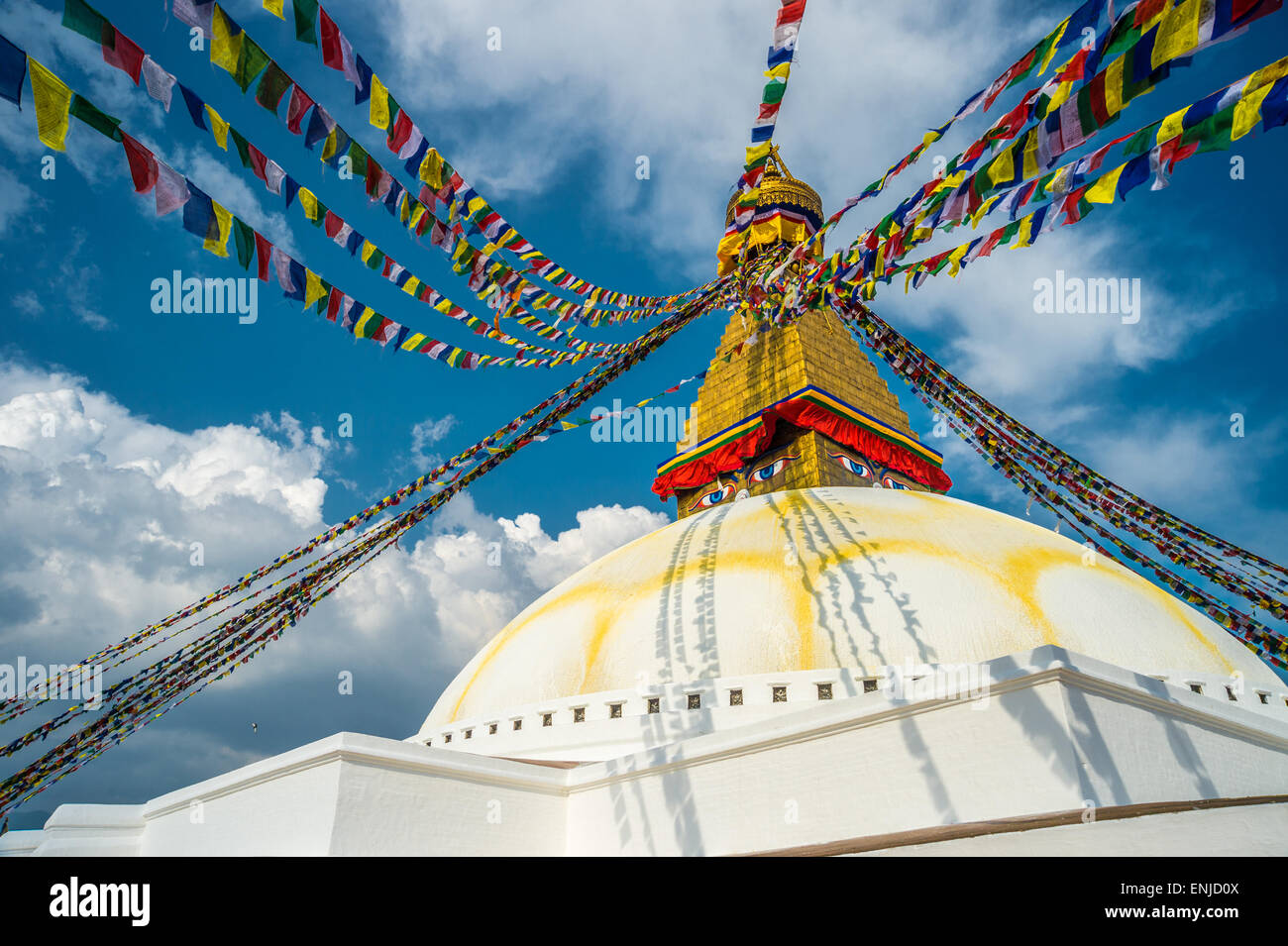 Boudhanath Stupa in Kathmandu Stockfoto