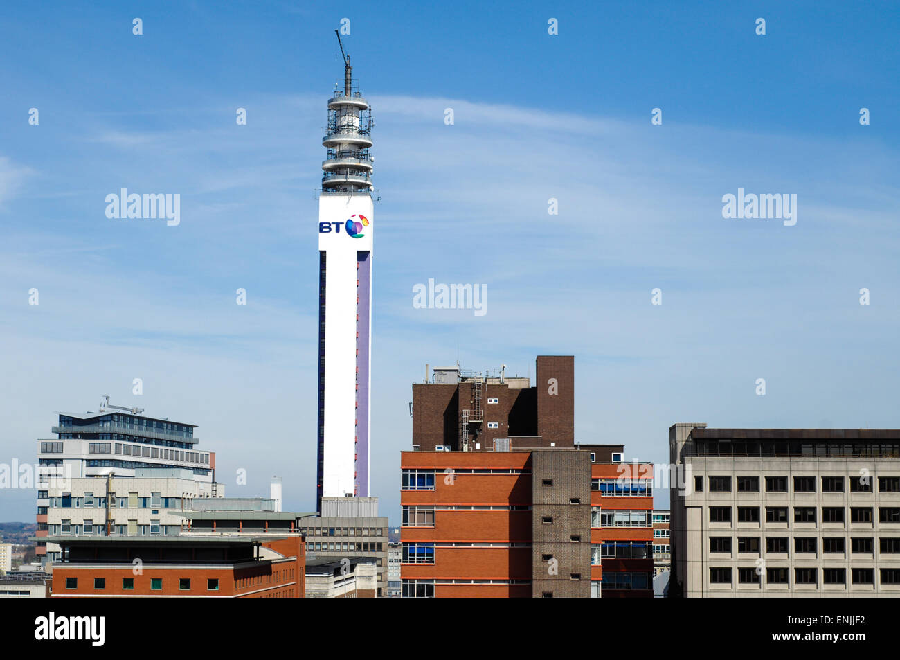 Post Office Tower Birmingham Stockfoto