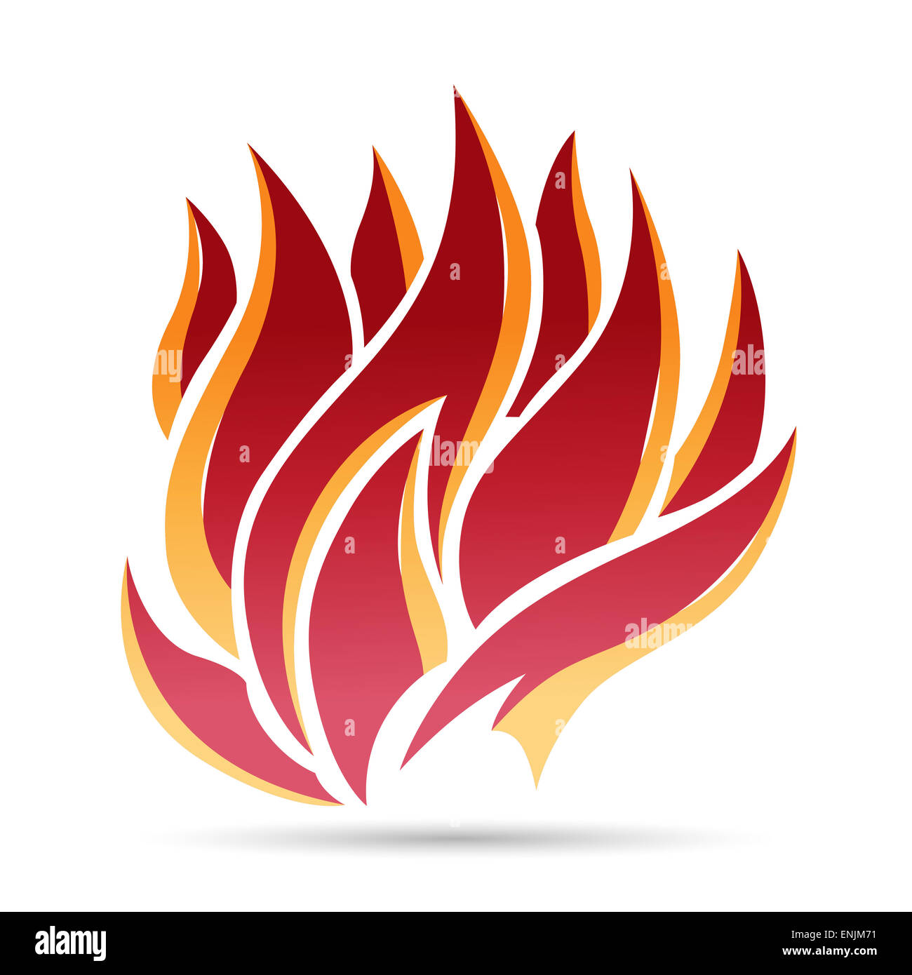 Vektor-Illustration von Feuer-Symbol-Icon-Design-Element. Stockfoto