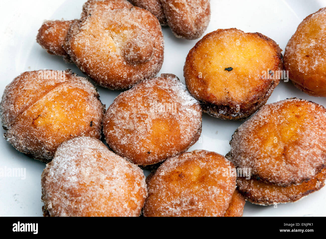 Tschechische hausgemachte Kuchen, Donuts Stockfoto